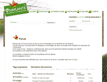 Tablet Screenshot of forum.vivaplante.fr